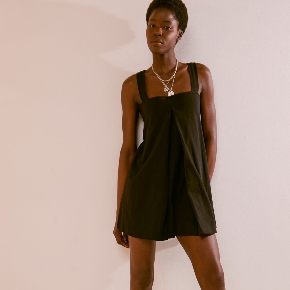 Free People Beach Nichola Romper Black - XS